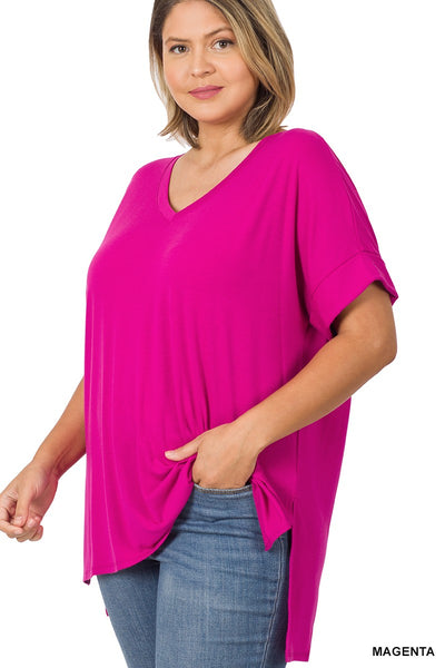 Load image into Gallery viewer, Maggie Rolled Short Sleeve Top

